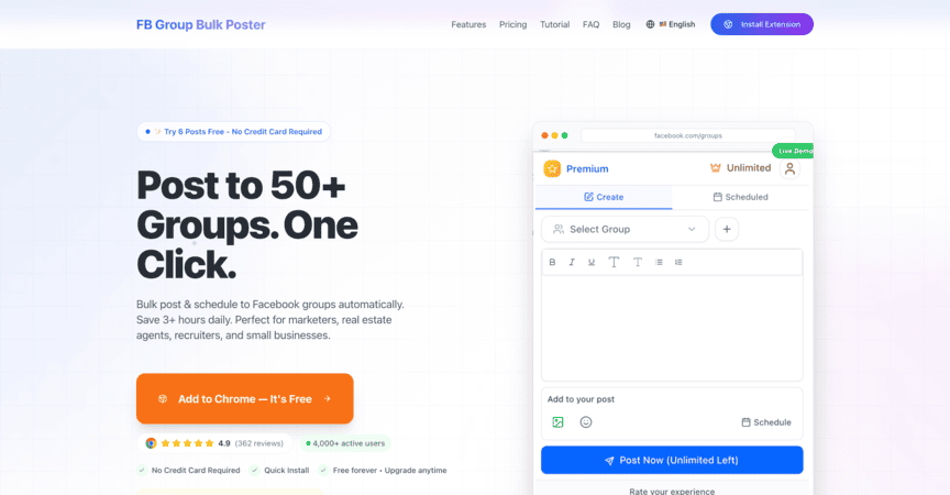 FBGroupBulkPoster bulk posting tool