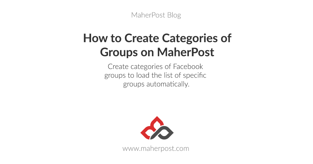 How to Create Categories of Groups