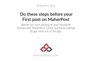 Do These Steps Before Your First Post On Maherpost