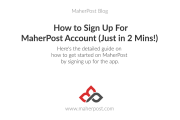How to Sign up for MaherPost account